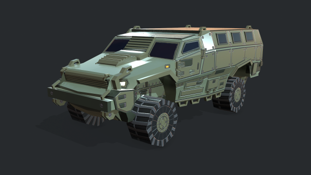 mrap armored vehicle Modelo 3D .c4d .max .obj .3ds .fbx .stl .blend 