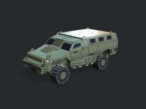 mrap armored vehicle Modelo 3D