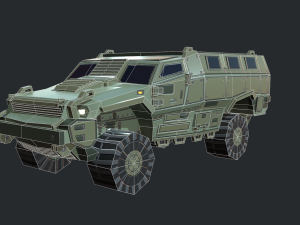 mrap armored vehicle Modelo 3D