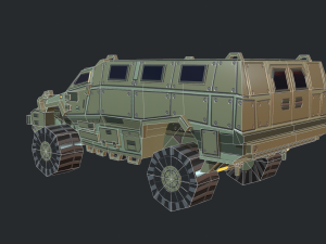 mrap armored vehicle Modelo 3D