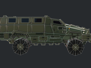 mrap armored vehicle Modelo 3D