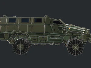 mrap armored vehicle 3D Model