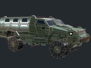mrap armored vehicle Modelo 3D