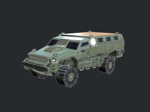 mrap armored vehicle Modelo 3D