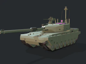 現代のMBT戦車 3Dモデル