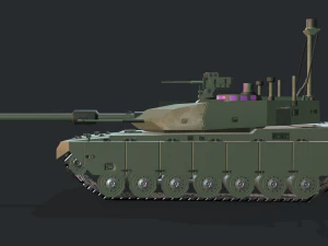 modern mbt tank 3D Model