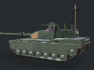modern mbt tank 3D Model