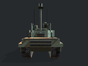 modern mbt tank Modelo 3D