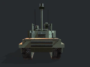 modern mbt tank 3D Model