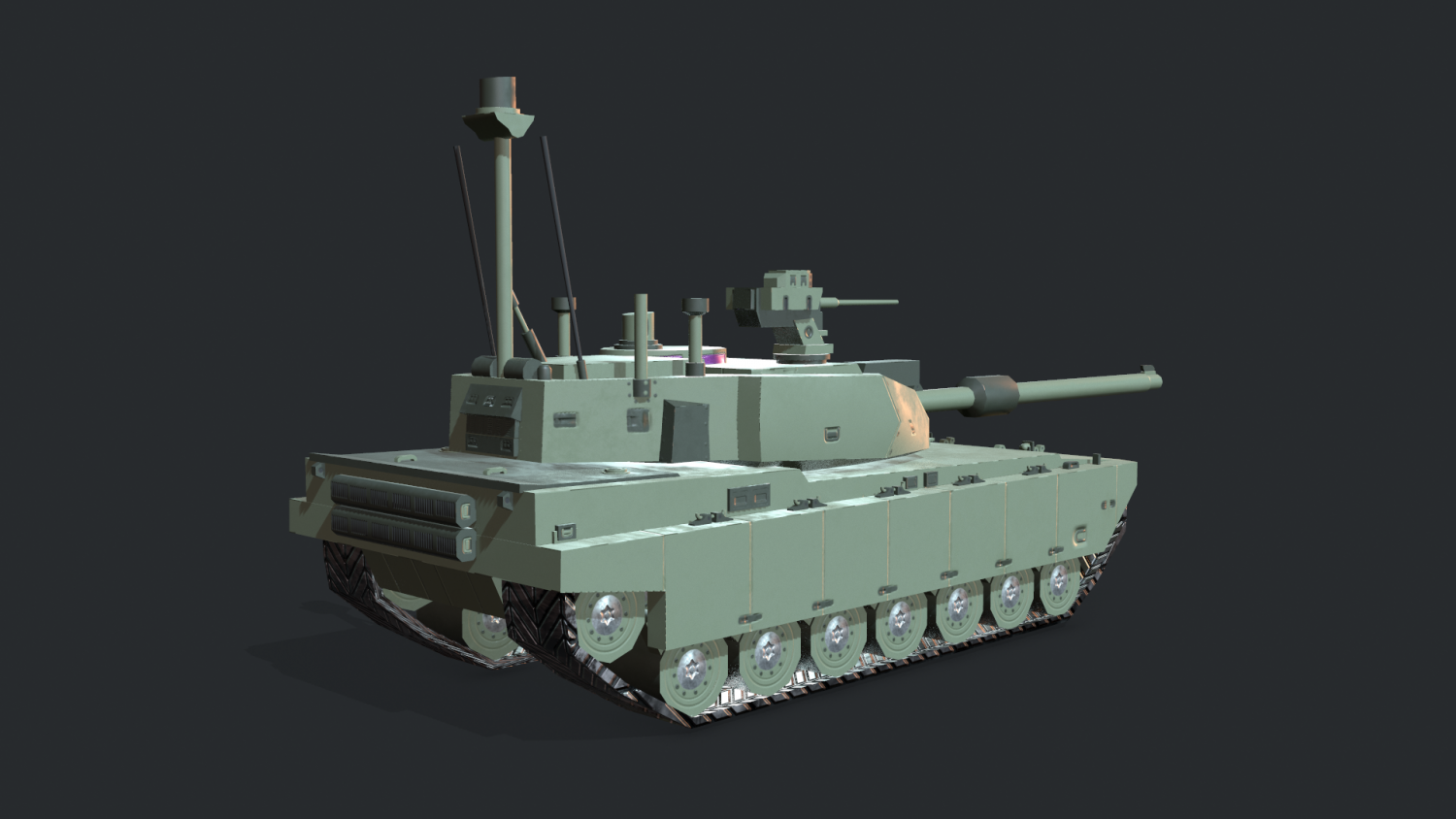 MBT Concept Art. Unihertz tank global