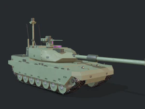 modern mbt tank 3D Model