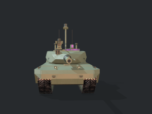 modern mbt tank Modelo 3D