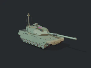 modern mbt tank 3D Model