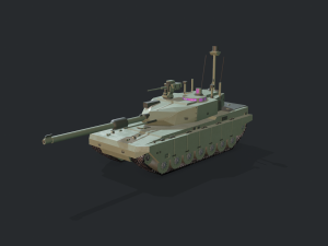 modern mbt tank Modelo 3D