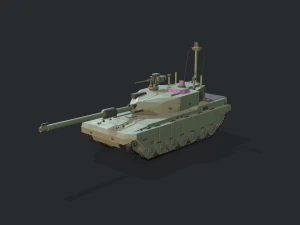 modern mbt tank 3D Model