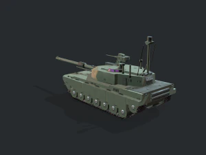 modern mbt tank 3D Model