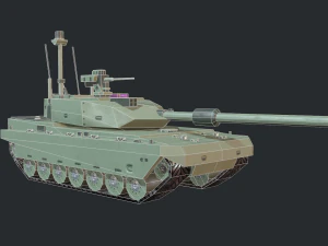 modern mbt tank 3D Model