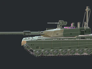 modern mbt tank 3D Model