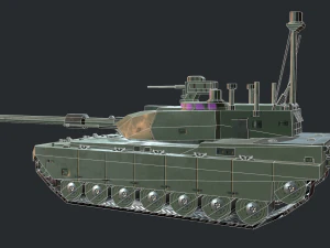 modern mbt tank 3D Model