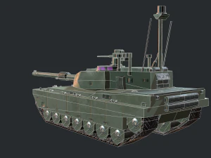 modern mbt tank 3D Model