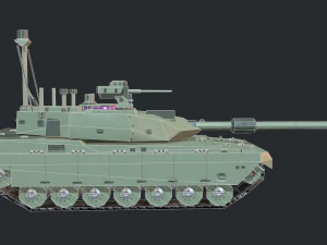 modern mbt tank 3D Model