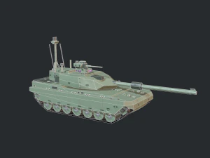 modern mbt tank 3D Model