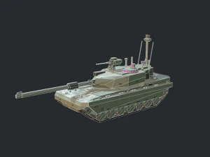 modern mbt tank 3D Model