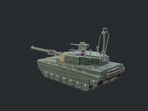 modern mbt tank 3D Model