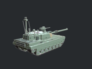 modern mbt tank Modelo 3D