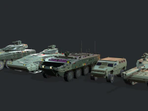 tanks for rts game pack 2 3D Model