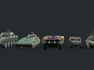 tanks for rts game pack 2 3D Model