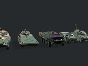 tanks for rts game pack 2 3D Model
