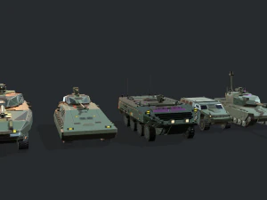 tanks for rts game pack 2 3D Model