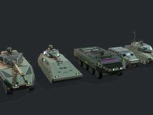 tanks for rts game pack 2 3D Model