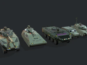 tanks for rts game pack 2 3D Model