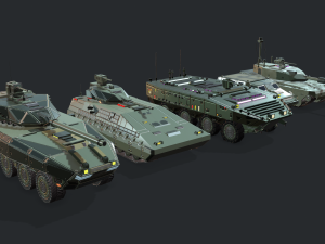 tanks for rts game pack 2 3D Model