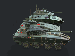 tanks for rts game pack 2 3D Model