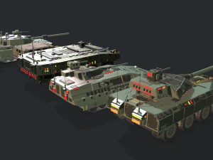 tanks for rts game pack 2 3D Model