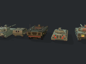 tanks for rts game pack 2 3D Model