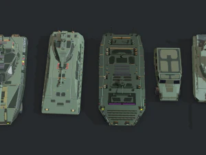tanks for rts game pack 2 3D Model