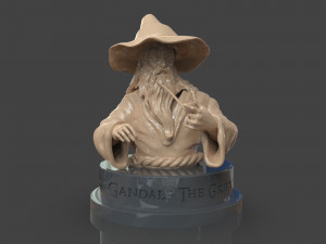 gandalf the grey bust 3D Print Model