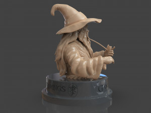 gandalf the grey bust Modelo de Impressão 3D