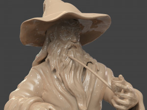 gandalf the grey bust Modelo de Impressão 3D