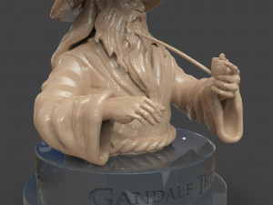 gandalf the grey bust Modelo de Impressão 3D