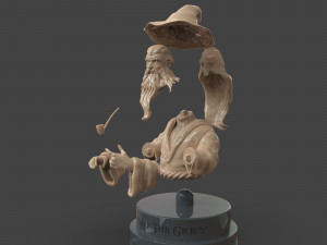 gandalf the grey bust Modelo de Impressão 3D