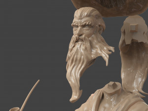 gandalf the grey bust Modelo de Impressão 3D