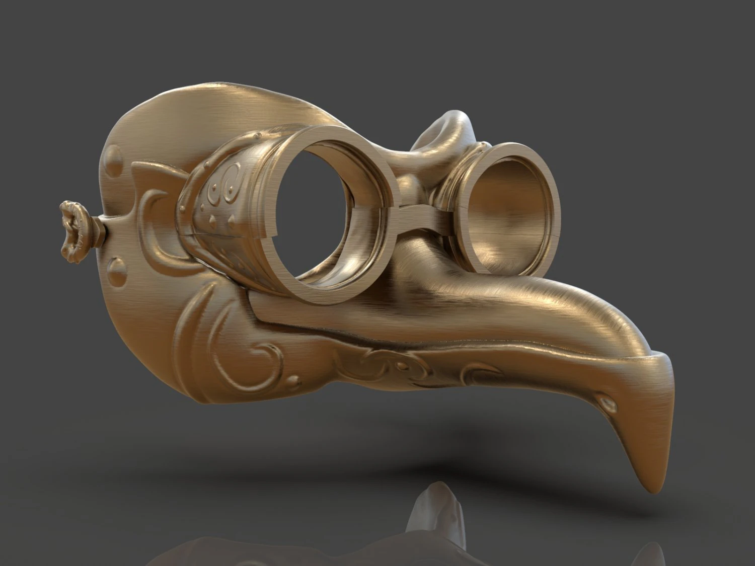 steampunk penguin googles 3D Print Model .c4d .max .obj .3ds .fbx .stl .blend 