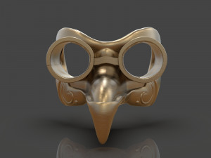 steampunk penguin googles 3Dプリントモデル