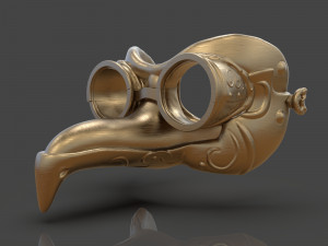 steampunk penguin googles 3Dプリントモデル
