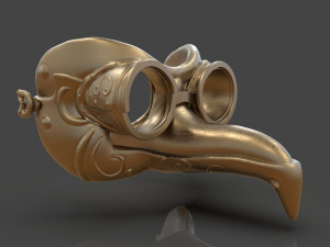 steampunk penguin googles 3Dプリントモデル